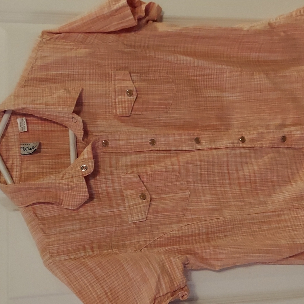 Walls Short Sleeve Plaid Button Down Shirt